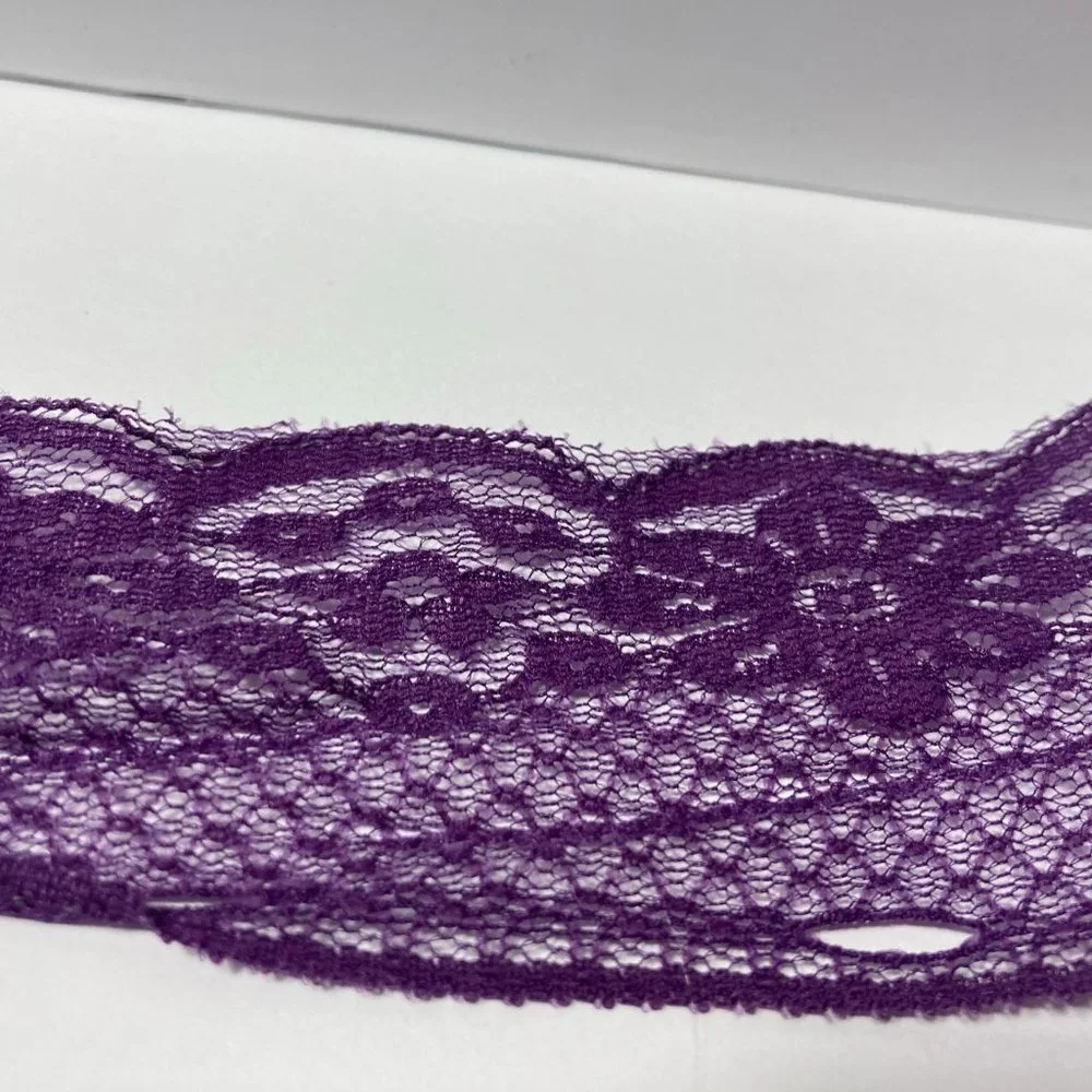 Purple Floral Lace Ribbon Crafts Trim 2